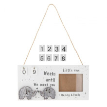 Sonogram Picture Frame Unique Birth Information Wooden Baby Photo Frame