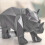Rhinoceros Statue Sturdy Modern Figurine for Home Office Decor Kitchen Shelf 4