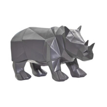 Rhinoceros Statue Sturdy Modern Figurine for Home Office Decor Kitchen Shelf