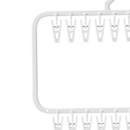 (multi, single layer) Hanging Drying Rack with Clips Storage Clothes Hanger for Pants Gloves Towel single layer 2
