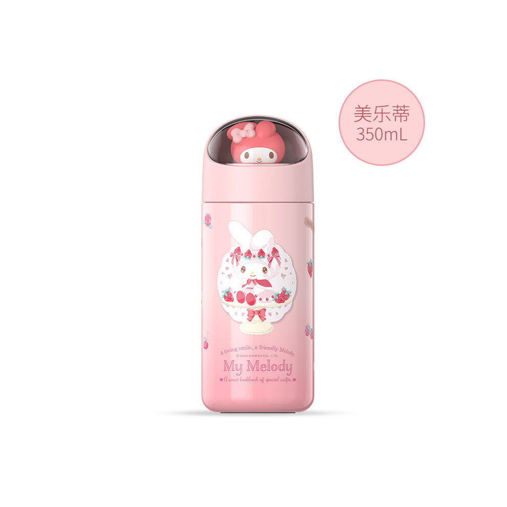 (Pink)Tasse à Aspirateur Imprimée Thème Sanrio Mode Extérieur Grande Capacité Tasse Eau