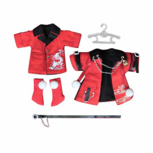 (multi, for ob11 girls) Doll New Year Red Clothes Set Soft Pretend Play Doll Outfits Halloween Gifts for ob11 boys