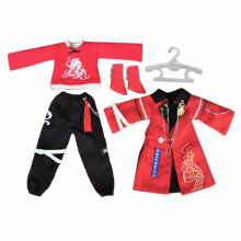 (multi, for ob22 boys) Doll New Year Red Clothes Set Soft Pretend Play Doll Outfits Halloween Gifts for ob11 boys