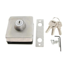 Glass Door Lock Office Glass Door Lock High Performance Durable Push Sliding Gate Lock for 10mm-12mm Glass Door Bathroom Lock