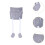 (Medium,Style C)Cute Face Plant Pot Creative Plant Container Planter for Indoor Office Shelf Style A 2
