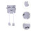 (Medium,Style D)Cute Face Plant Pot Creative Plant Container Planter for Indoor Office Shelf Style A 3