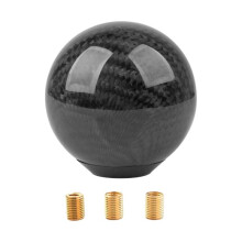 (Optional, Globular) Generic Manual Gear Shifter Knob Accessories Carbon Fiber Gear Shifter Knob Cylindrical