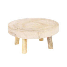 Wooden Plant Stand Plant Stool Display Stand Vase Rack Round Flowerpot Rack Flower Pot Stool for Desktop Balcony Garden Patio