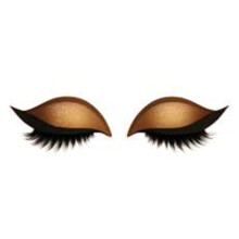 (A) Eyelashes Eyeshadow Sticker Glitter Clipart Stickers 2 In 1 Reusable Eye Makeup for Women Girls Daily Makeup