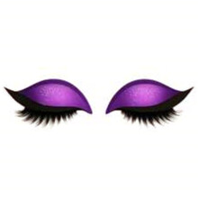 (C) Eyelashes Eyeshadow Sticker Glitter Clipart Stickers 2 In 1 Reusable Eye Makeup for Women Girls Daily Makeup