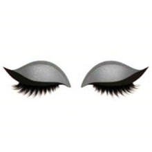 (B) Eyelashes Eyeshadow Sticker Glitter Clipart Stickers 2 In 1 Reusable Eye Makeup for Women Girls Daily Makeup