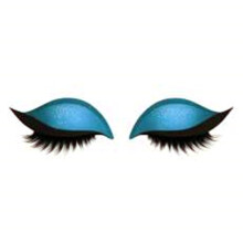 (G) Eyelashes Eyeshadow Sticker Glitter Clipart Stickers 2 In 1 Reusable Eye Makeup for Women Girls Daily Makeup
