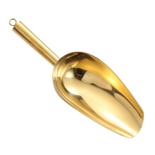 (Optional, 280mmx98mm) Ice Cube Scoop Multiuse Stainless Steel Scoop for Party Food Serving Wedding 280mmx98mm