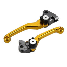 (As show, One size) Motorcycle Brake Clutch Lever For Suzuki RMZ250 RMZ 250 2005-2006 Yamaha Kawasaki 6065-T6 Aluminum Gold Accessories