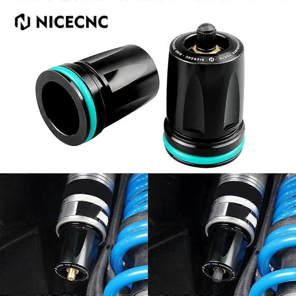 (As show, One size) Nitrogen Suspension Reservoir End Caps Replacement UTV ATV Shocks 2.0'' For Polaris RZR 800/900/1000S General Can AM Arcti