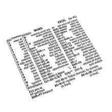 (As show, One size) Reference Keyboard Shortcut Stickers PC Laptop Desktop Short Cut Sticker for Word/Excel