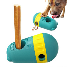 (As show, One size) Dog Puzzle Toys Dog Treat Dispensing with Bully Sticks Holder Interactive Toy to Keep Them Busy