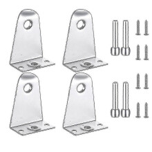 (As show, One size) Metal Hold Down Brackets and Pins, Blind Brackets Blind Holder Replacements for Horizontal Blind Sh