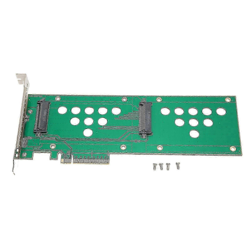 (As Show, One Size) U.2 Nvme Pcie Ssd Adapter Card 40Gbps High Speed Pcie3.0 X8 X16 To U.2x2 Dual Drive U.2 Nvme Pcie Ssd Riser Card 4632480873742