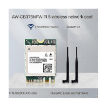 (As show, One size) Aw-Cb375Nf Dual Band Wireless Network Card 2.4G/5Ghz Dual Band Wifi5 Generation Wireless Module