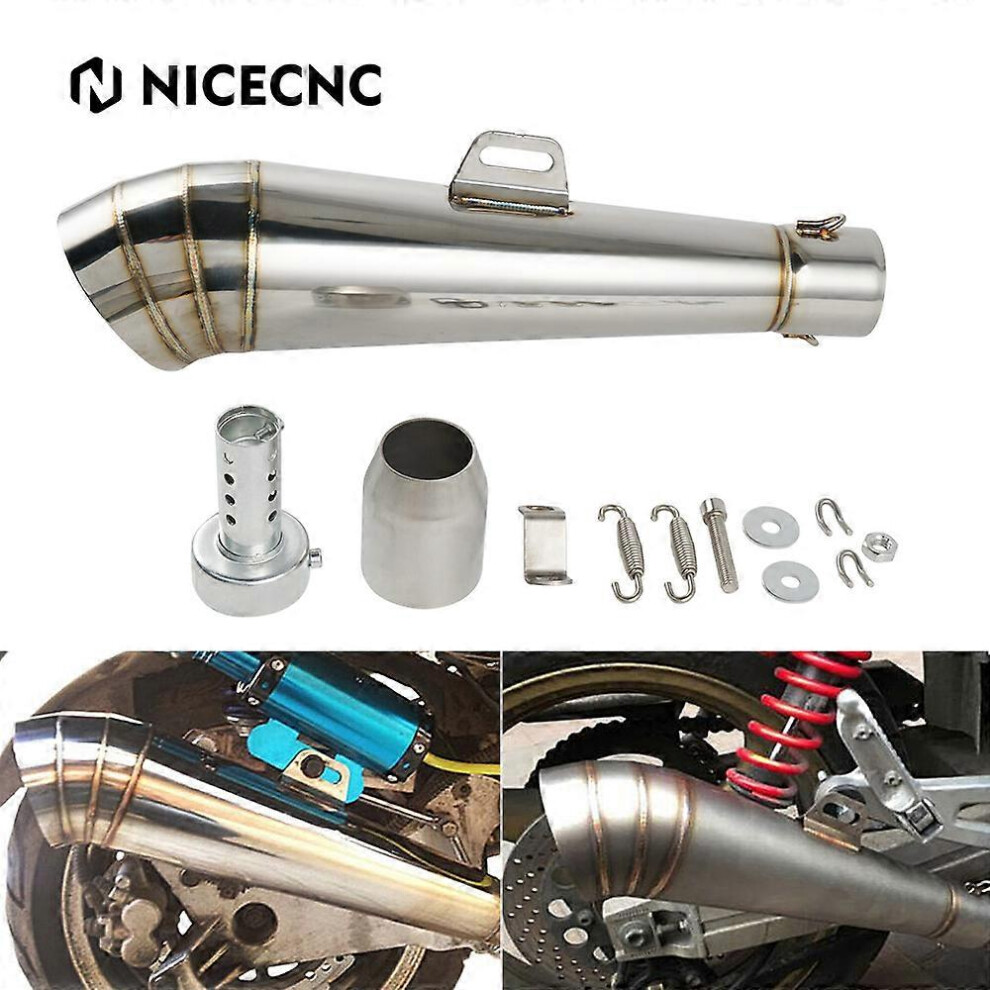 (As show, One size) 38-51mm GY6 GP Exhaust Muffler Pipe For Yamaha MT09 MT03 MT07 MT 07 09 Honda CBR 600RR 1000RR Kawasaki Z1000 Z750 Z800