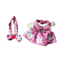 (10cm, Strawberry) 17cm Plush Doll Clothes Photo Props Plush Doll Accessories Stylish Dress up Strawberry