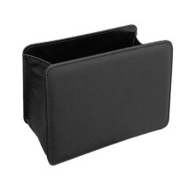 (20cmx14cm, Black) Car Trash Can Car Dustbin Portable Car Storage Box for Trucks Auto Suvs Light Brown