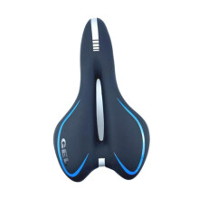 (28cmx16cm, Blue) Mountain Bike Seat Soft Cycling Parts for Mountain Bikes Road Bicycle Saddle Black