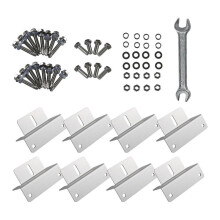 8 Pieces Solar Panel Mounting Brackets Aluminum for Boat Trailers Yacht