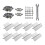 8 Pieces Solar Panel Mounting Brackets Aluminum for Boat Trailers Yacht 1