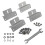 8 Pieces Solar Panel Mounting Brackets Aluminum for Boat Trailers Yacht 5