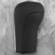 (As show, One size) 2set 5 Speed Car PU Leather Gear Shift Knob Shifting Gear Cover Shift Gear Boot for Avensis T25 MK2 II 2003-2009