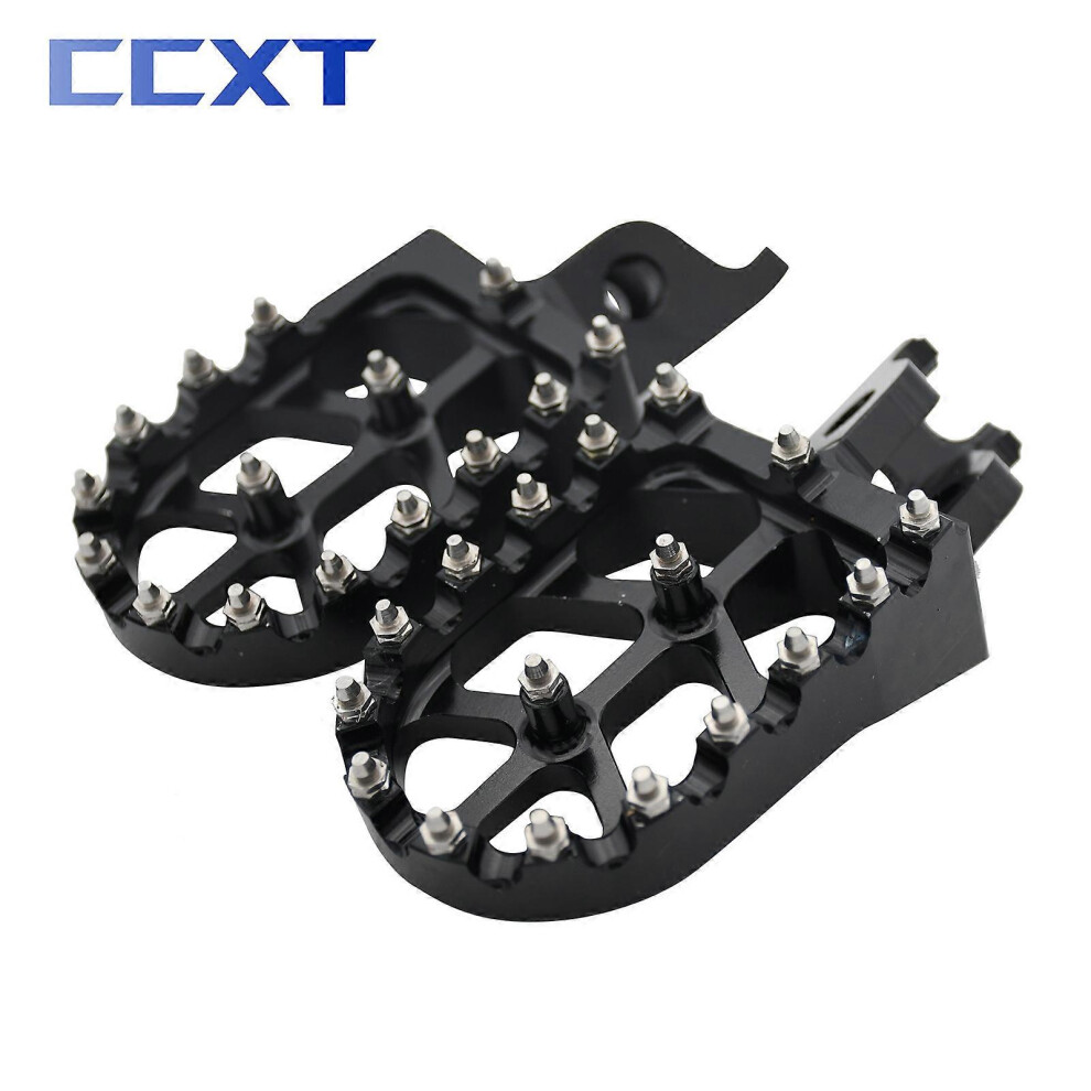 (, One Size) Motorcycle Foot Pegs Rests Pedals Footpegs For Honda Crf250r Crf450r Crf250x Crf450x Crf250rx For Kawasaki Kx250 Kx450 Kx250f Green