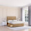 (Double, Light Brown) Kansas Plush Divan Bed Base ,2 Drawers & 26" Struts Headboard 1