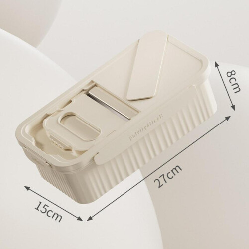 Lunch Container Box with Cover Salad Container Box for Travel School Kitchen 1