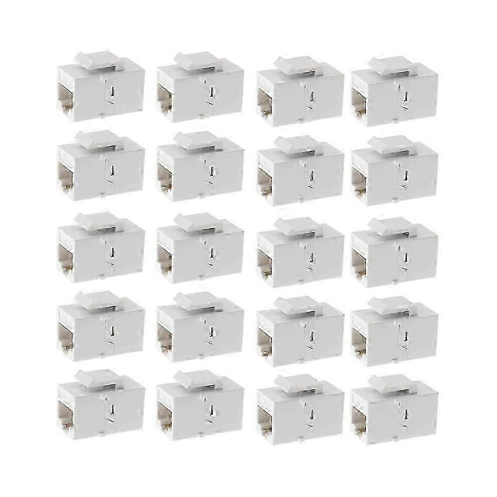 (As Show, One Size) Ethernet Coupler, 20Pack Cat6 Rj45 Jack Inline Female Connectors 4633396573030
