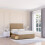 (Single, Light Brown) Texas Naples Divan Bed Base ,2 Drawers & 26" Struts Headboard 1
