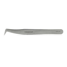 (As show, One size) Eyelash extension tweezer set Straight and curved tips False eyelash tweezers Eyelash applicator tool-Big Seven tweezers - stainless steel version