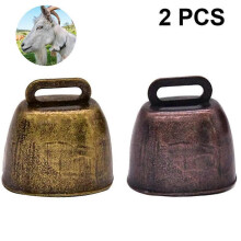 (As show, One size) Metal Cowbells Noisemaker Call Bells For Football Games, Weddings, Classroom Use