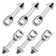 (As show, One size) 6 PCS 316 Stainless Steel Wishbone Spearfishing Speargun Bands Durable Spearfishing Wishbone Fishing Accessory