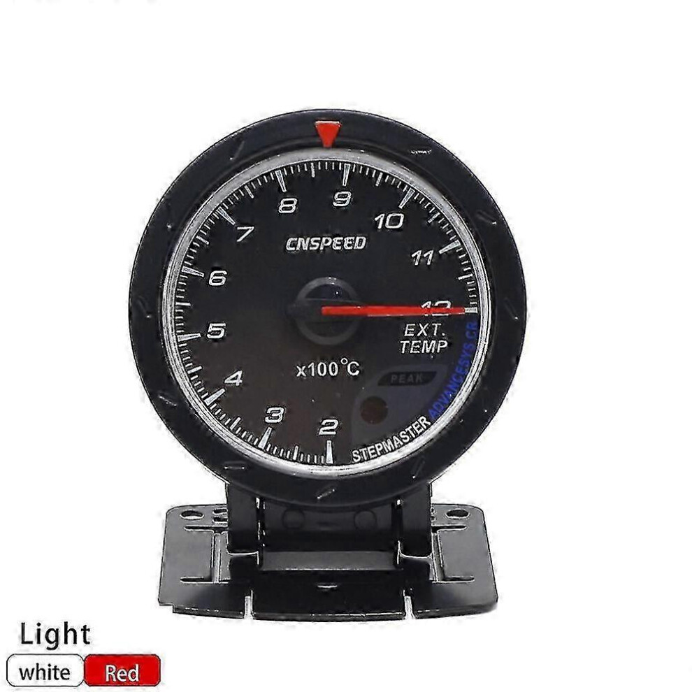 (As Show, One Size) 60Mm Volt Meter Water Temp Oil Temp Gauge Turbo Boost Gauge Oil Press Meter Exhaust Gas Temp Gauge Egt/Ext Vacuum Gauge 4631898248265