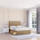 (Small Double, Light Brown) Kansas Naples Divan Bed Base ,2 Drawers & 26" Struts Headboard 1