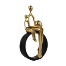 Mother and Child Resin Sculpture Ornaments Resin Thanksgiving Gift for Desk