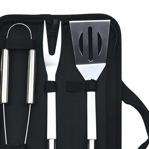 BBQ Tools with Storage Bag Presents BBQ Grill Tool Heavy Duty Grilling Tools 3 Set 2