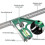 (As show, One size) 300MM Adjustable Stainless Steel Protractor Square Combination Square 4