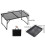 (Basic Type, One size) Camping Folding Table Outdoor Picnic Table Foldable Beach Table Mesh Top Grill Table 1