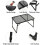 (Basic Type, One size) Camping Folding Table Outdoor Picnic Table Foldable Beach Table Mesh Top Grill Table 3