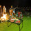 (Basic Type, One size) Camping Folding Table Outdoor Picnic Table Foldable Beach Table Mesh Top Grill Table 4