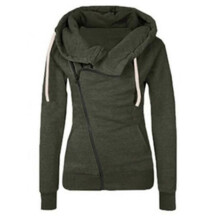 (As show, One size) Womens Casual Long Sleeve Half Zip Sweatshirt Lapel Drawstring Oversized Pullover Tops with Pockets