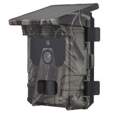 (With 32G Memory Card, One size) Solar Powered Night Vision Trail Camera 50MP 4K Hunting Cameras 0.3s Trigger Time Trail Camera